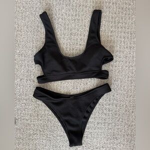 Black Cutout Bikini swimsuit